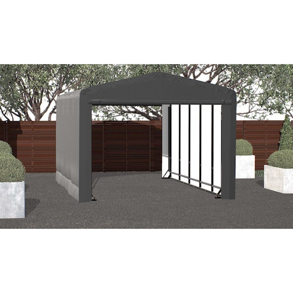 Shelterlogic ShelterTube Wind and Snow-Load Rated Garage, 12x23x10 Gray SQAACC0103C01202310 - main